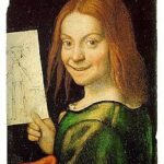 220px Ritratto di fanciullo con disegno Giovanni Francesco Caroto