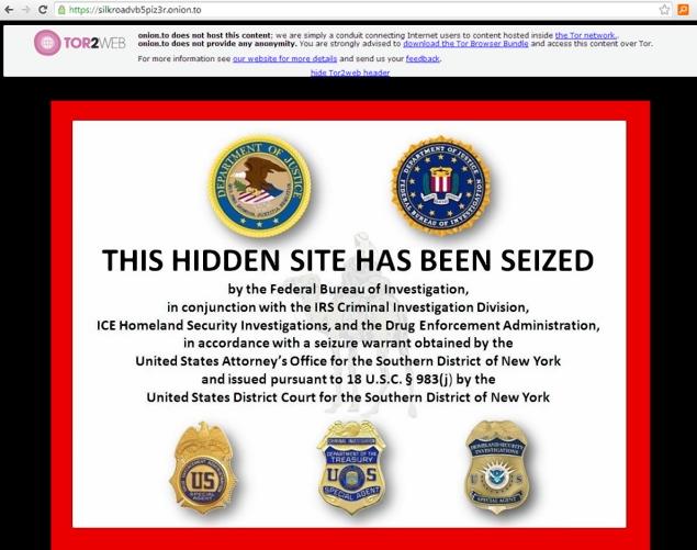 hidden site seized